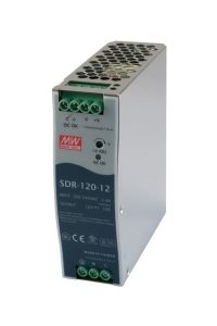 MEANWELL- SDR-120-12 12Vdc 10.0Amp DIN Rail  Ray Montaj