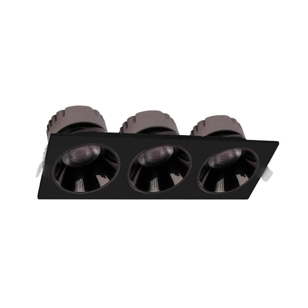 ACK 3x18w 6500K Siyah Reflektörlü Siyah Üçlü Led Spot Sıva Altı AD10-02731