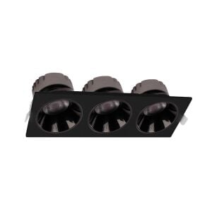 ACK 3x18w 6500K Siyah Reflektörlü Siyah Üçlü Led Spot Sıva Altı AD10-02731