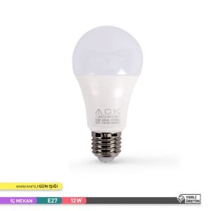 ACK 12W LED A60 E27 Ampul 3000K AA13-01220