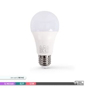 ACK 12W LED A60 E27 Ampul 6500K AA13-01223