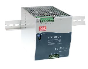 MEANWELL- SDR-960-24 	24Vdc 40.0Amp DIN Rail  Ray Montaj