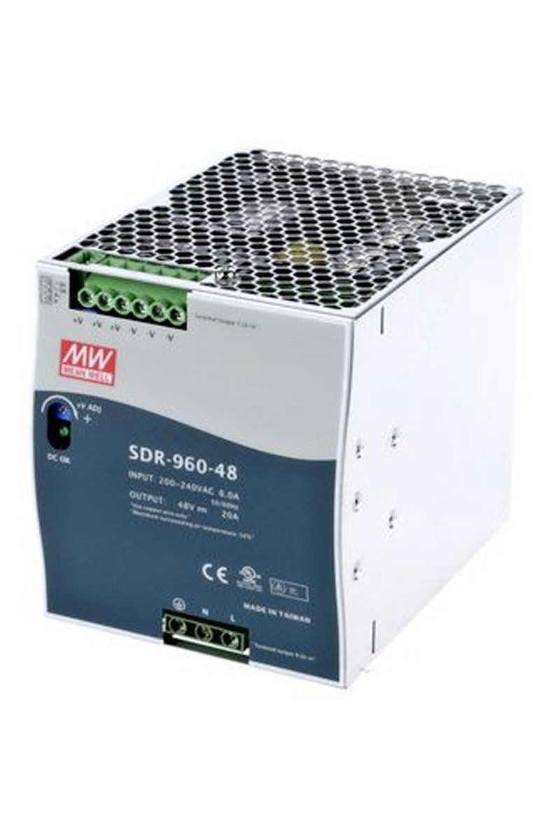 MEANWELL- SDR-960-48 48Vdc 20.0Amp DIN Rail  Ray Montaj