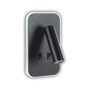 Cata 13W Tuvalu Yatak Başı Çift Kademeli Dekoratif Led Aplik Siyah kasa CT-5253S