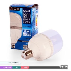 ACK 20W LED T80 E27 Ampul 6500K AA13-02023