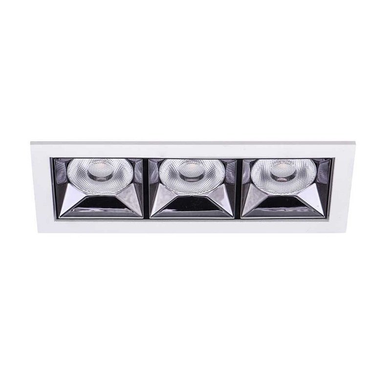 Jupiter Beyaz & Gun Metal 3000K Gün Işığı 3'lü LED Spot LS494 S