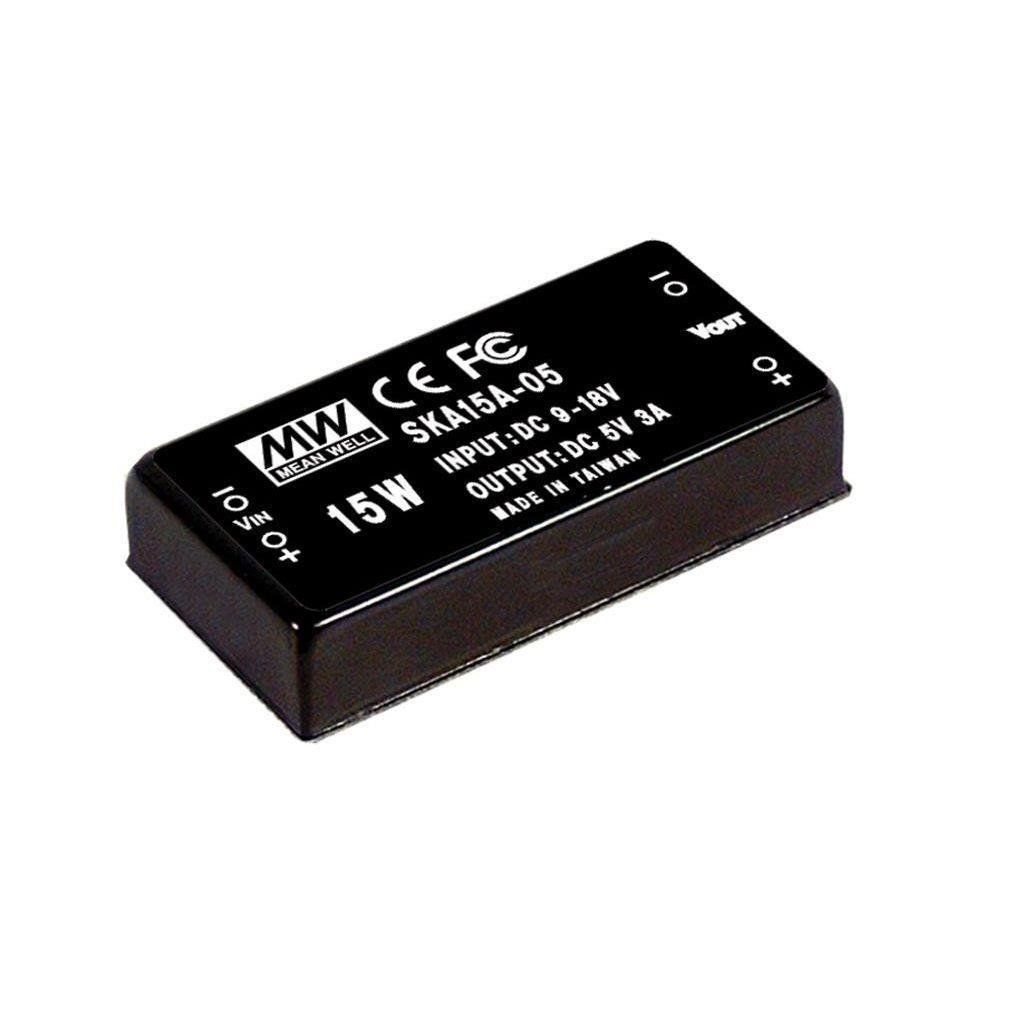 MEANWELL- SKA15A-05 09~18Vdc>+5Vdc 3.0Amp  Dönüştürücü