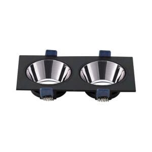 ACK Gold Reflektörlü Platin Çift Yuvarlak Spot Kasası AH03-08331