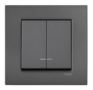 Viko Artline Novella Işıklı Komütator (Çerçeve Hariç) Füme