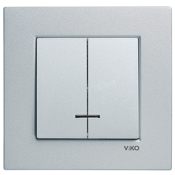 Viko Artline Novella Işıklı Komütator (Çerçeve Hariç) Kayın