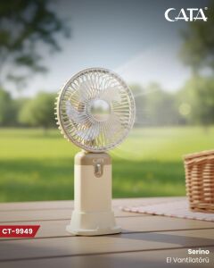 Cata Şarjlı Serino El Ve Masa Vantilatör Sarjli CT-9949