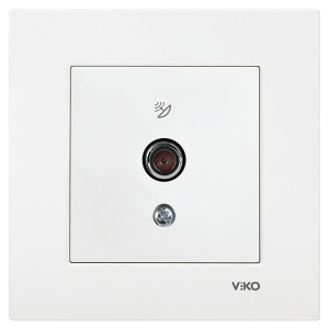 Viko Karre Uydu Prizi F Konnektörlü Geçişli - Beyaz (10dB) (Çerçeve Hariç) 90967038