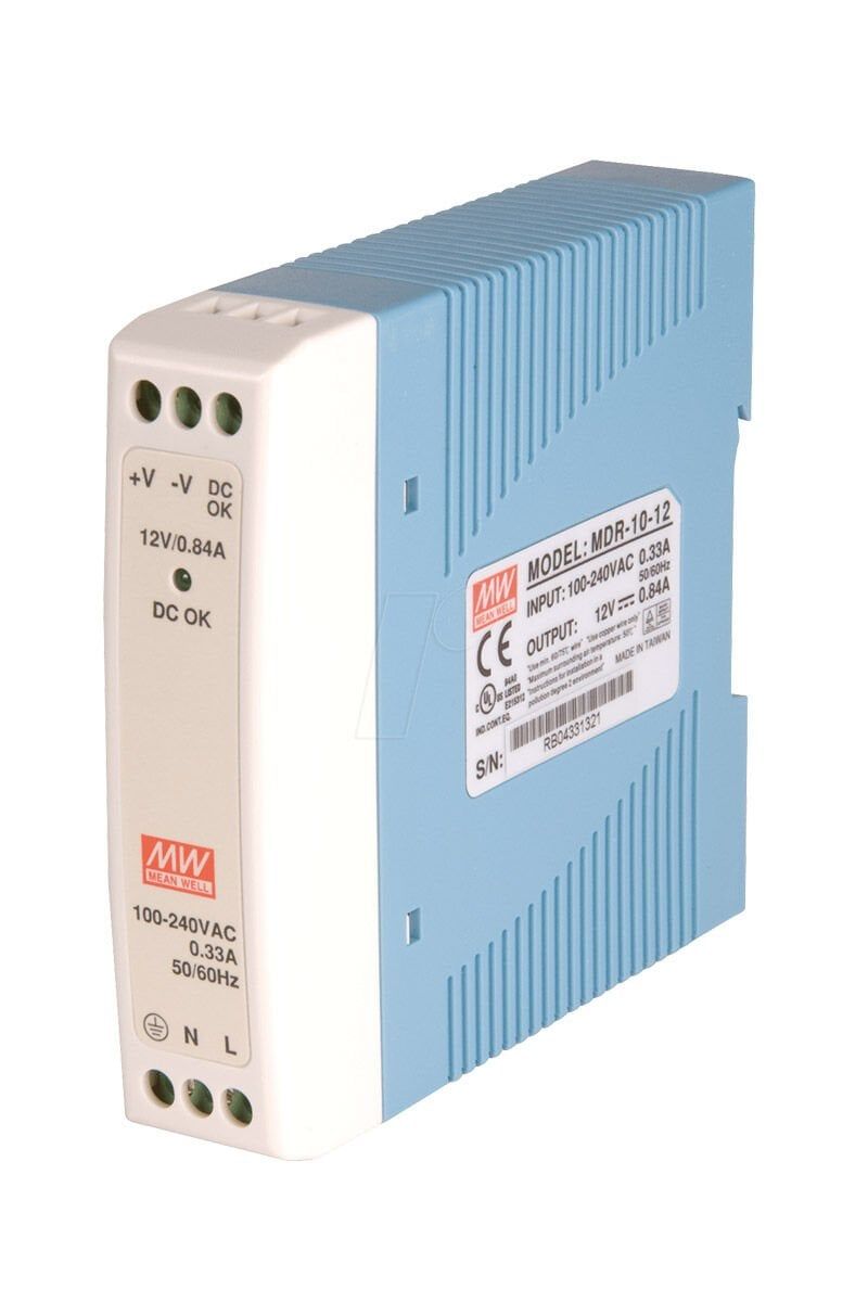 MEANWELL- MDR-010-12 	12Vdc 0.84Amp DIN Rail