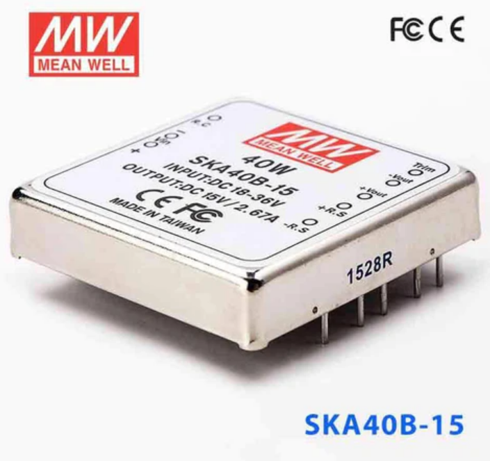 MEANWELL- SKA40B-15 18~36Vdc>+15Vdc 2,67Amp  Dönüştürücü