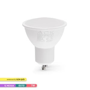 ACK 7W GU10 Difizörlü LED Ampul 3000K AA24-00750