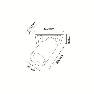 Goya 30W COB Ledli Mağaza Armatürleri Goya GY 3151-30
