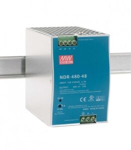 MEANWELL- NDR-480-48 48Vdc 10.0Amp Ray M. WEİDMÜLLER PRO ECO 480W 48V 10A Muadili  NDR-480-48