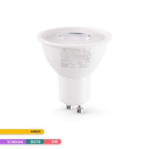ACK 5W GU10 Difizörlü LED Ampul Amber Işık AA24-01558