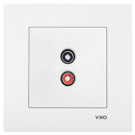 Viko Karre Müzik Yayın (Hoparlör) Prizi - Beyaz (Çerçeve Hariç) 90967037