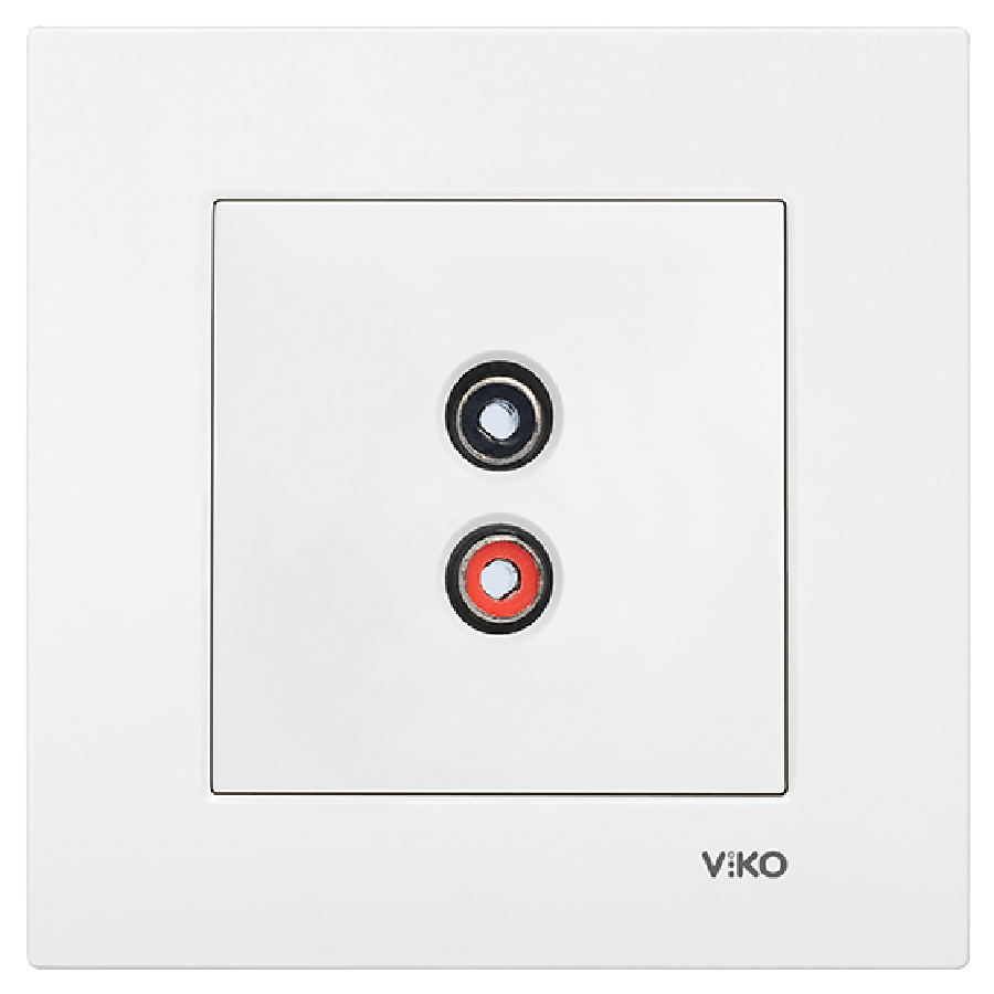 Viko Karre Müzik Yayın (Hoparlör) Prizi - Beyaz (Çerçeve Hariç) 90967037