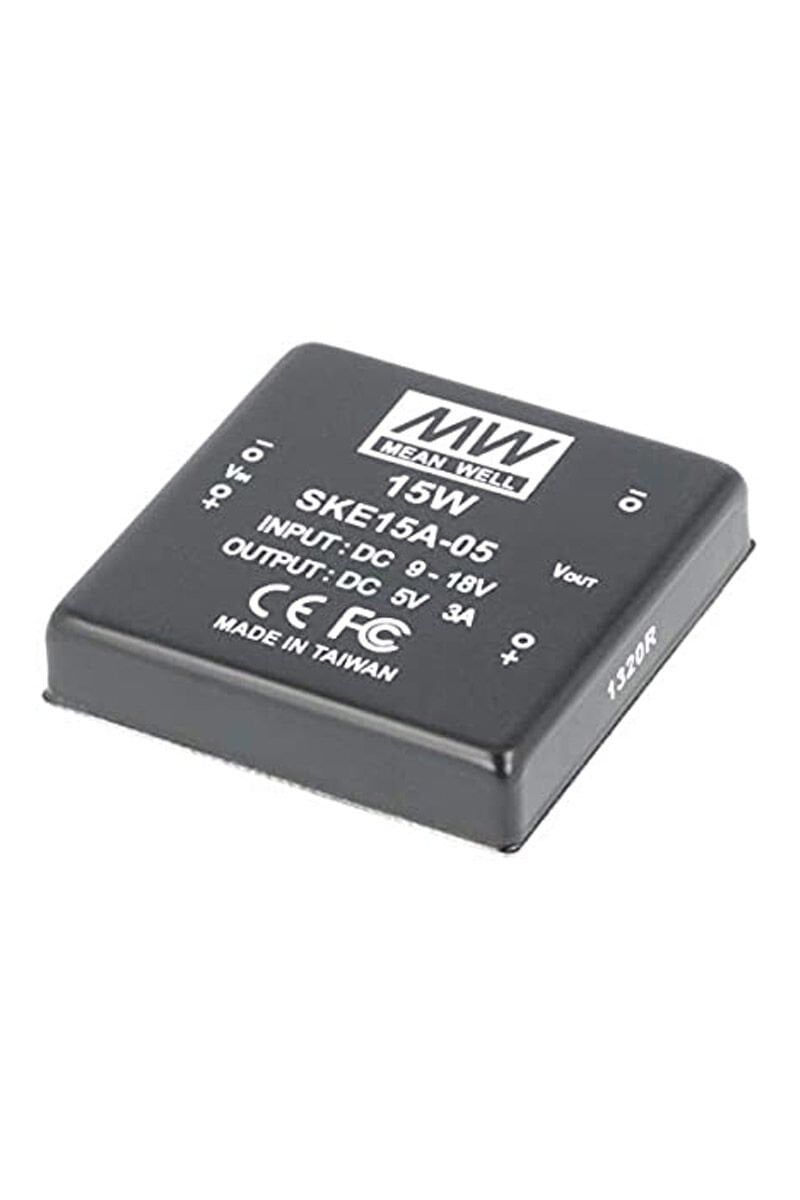 MEANWELL- SKE15A-05 09~18Vdc>+5vdc 3.0Amp  Dönüştürücü
