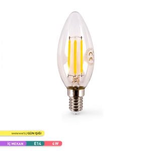 ACK 4W Rustik LED C35 Ampul 3000K AA36-00410