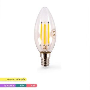 ACK 4W Rustik LED C35 Ampul 3000K AA36-00410