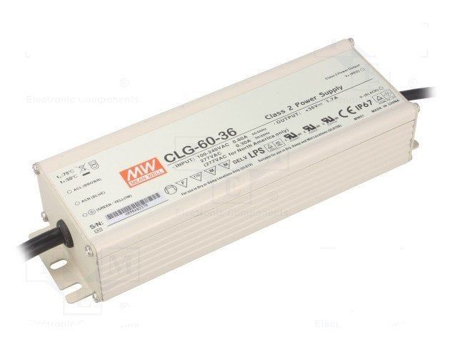 MEANWELL- CLG-60-36  Led Sürücü - Güç kaynağı