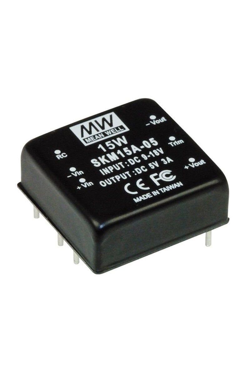 MEANWELL- SKM15A-05 12Vdc-5Vdc 300~3000mA  Dönüştürücü