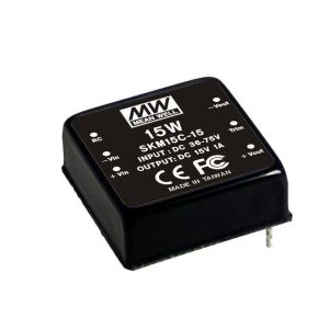 MEANWELL- SKM15C-15 36~72Vdc 15Vdc 100~1000mA  Dönüştürücü