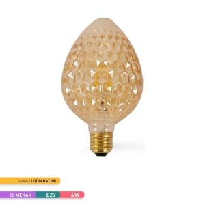 ACK 4W Rustik LED G95 Ampul 2200K AB55-00420