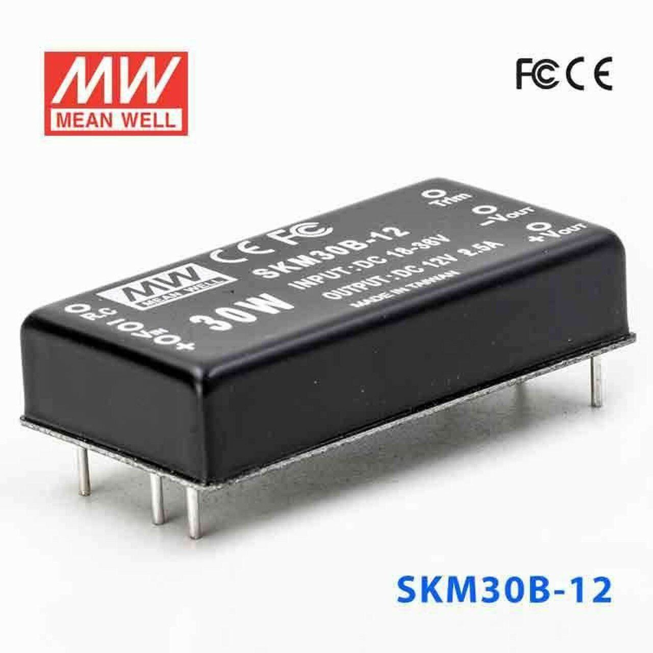 MEANWELL- SKM30B-12 24Vdc-12Vdc 0.25~2.5Amp  Dönüştürücü