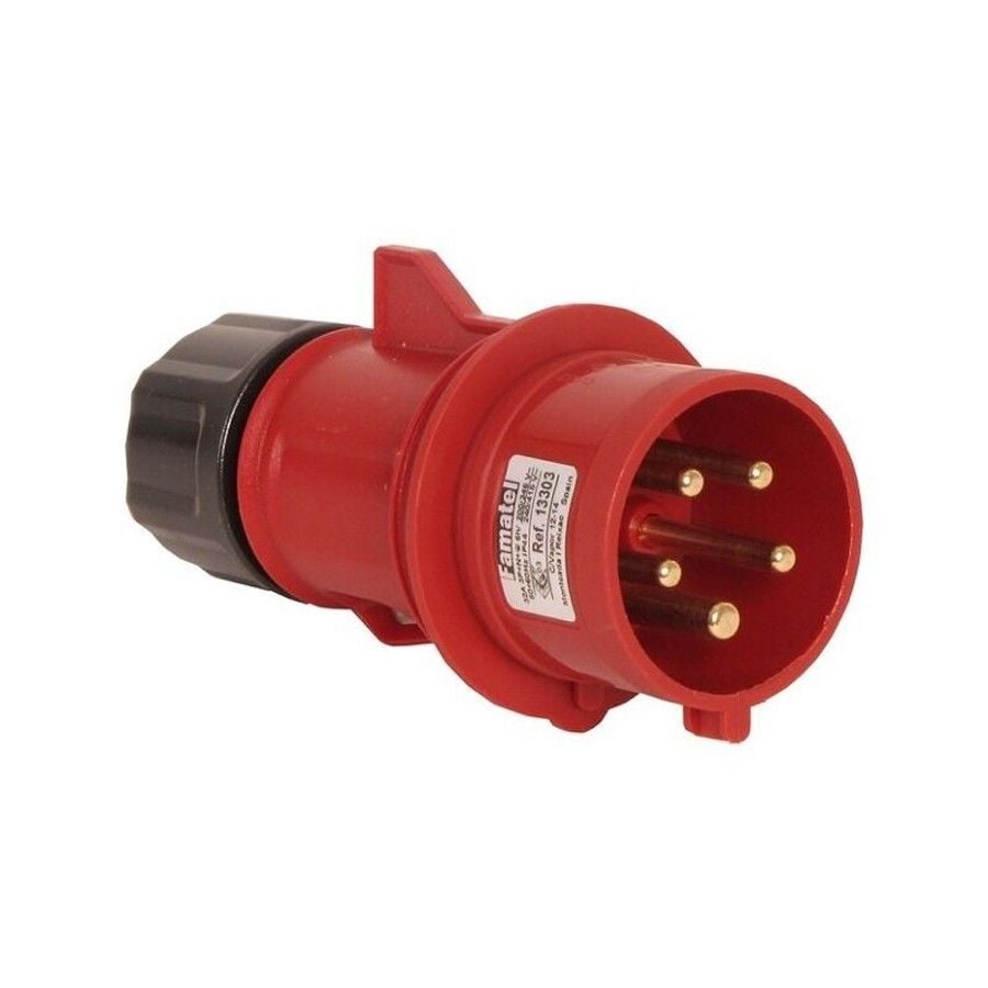 Famatel 5x32A Taşınabilir Düz Fiş 400V IP54 SpeedPRO 13303