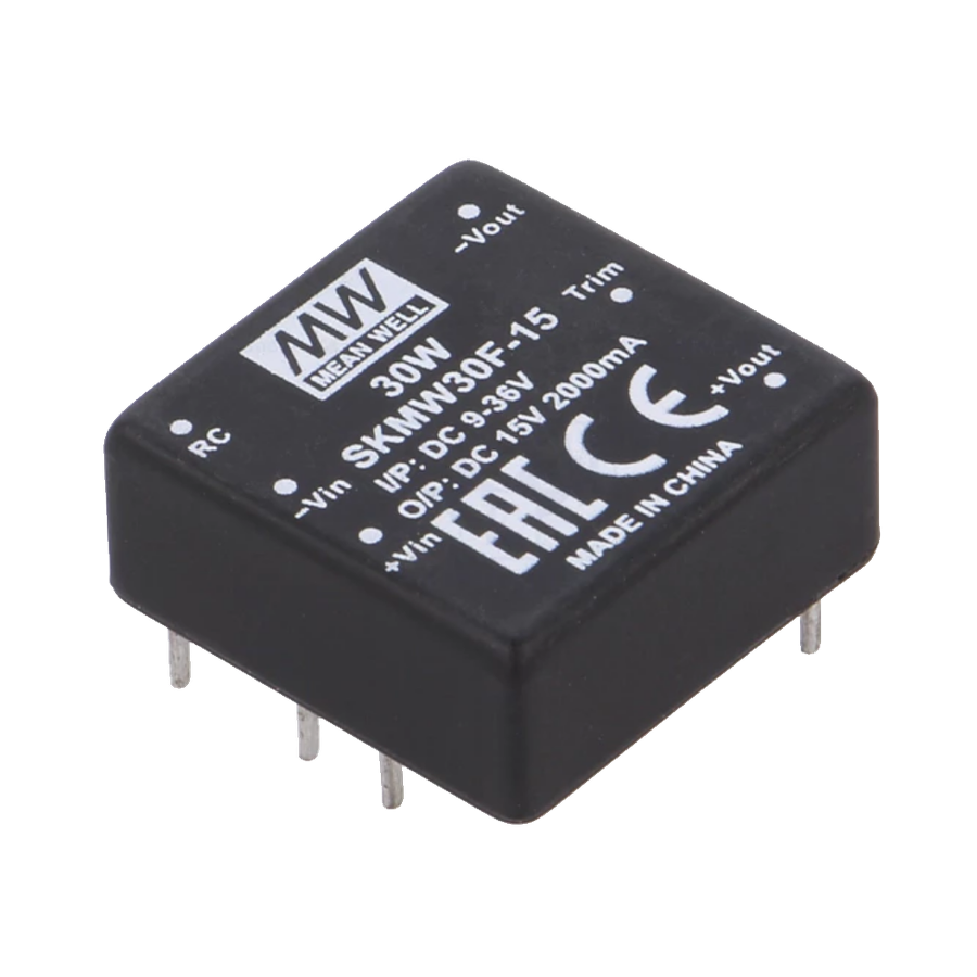 MEANWELL- SKMW30F-15 09~36Vdc>+15Vdc 2.0 Amp  Dönüştürücü