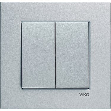 Viko Artline Novella Komütator (Çerçeve Hariç) Gümüş