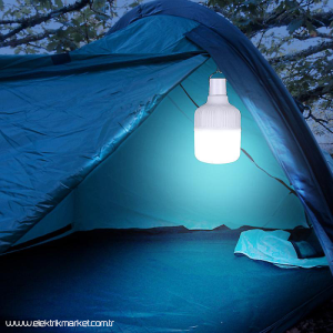 Cata 30 Watt Şarjlı Led Ampul 6400K Beyaz Işık CT-4279