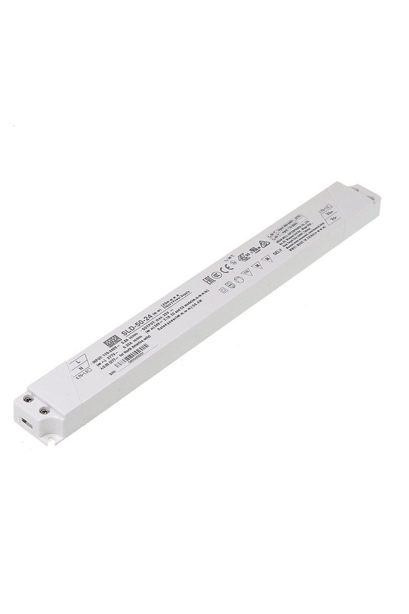 MEANWELL- SLD-50-24 24Vdc 2,1Amp CV+CC CCR:16,8~24V  Led Sürücü - Güç kaynağı
