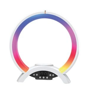 K2 Global KML400 RGB Fonksiyonlu Masa Lambası Bluetooth Hoparlör ve Kablosuz Şarj Özellikli