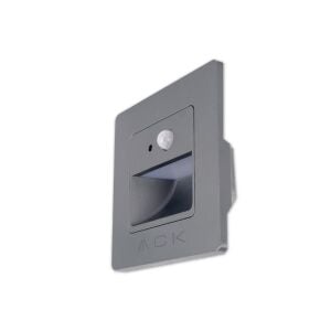 ACK Sensörlü LED Duvar Apliği 6500K Füme 1W AH07-00433