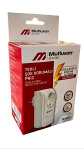 Mutlusan  Akım Korumalı Tekli Priz 001 888 100004 00 00