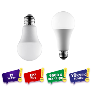 Cata 12W Led Ampul E27 Duy 6500K Beyaz Işık CT-4266