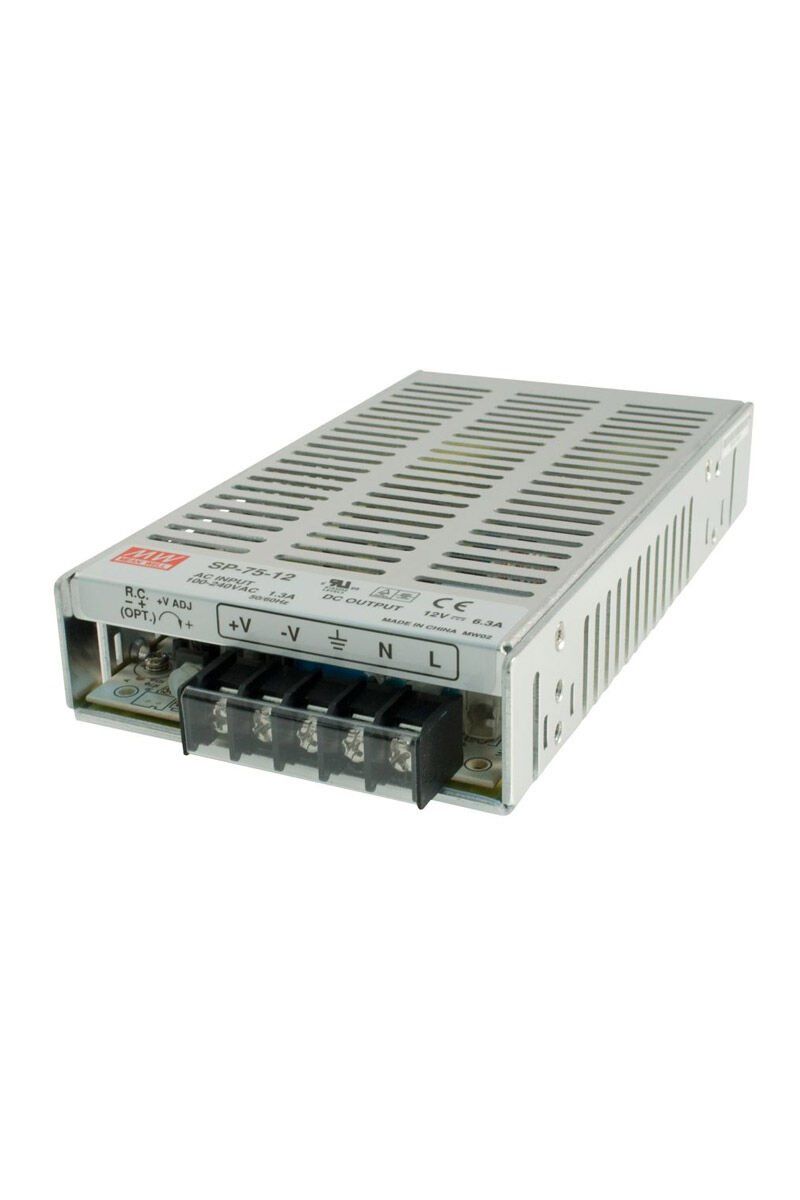 MEANWELL- SP-75-12 12 VDC 6.3 AMP  Güç Kaynağı