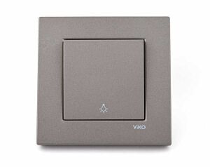 Viko Artline Novella Light Anahtarı (Çerçeve Hariç) Antrasit