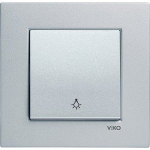 Viko Artline Novella Light Anahtarı (Çerçeve Hariç) Gümüş