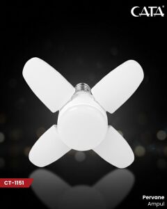 Cata 30 Watt Dörtlü Pervane Led Ampul 3200K Gün Işığı CT-1151G