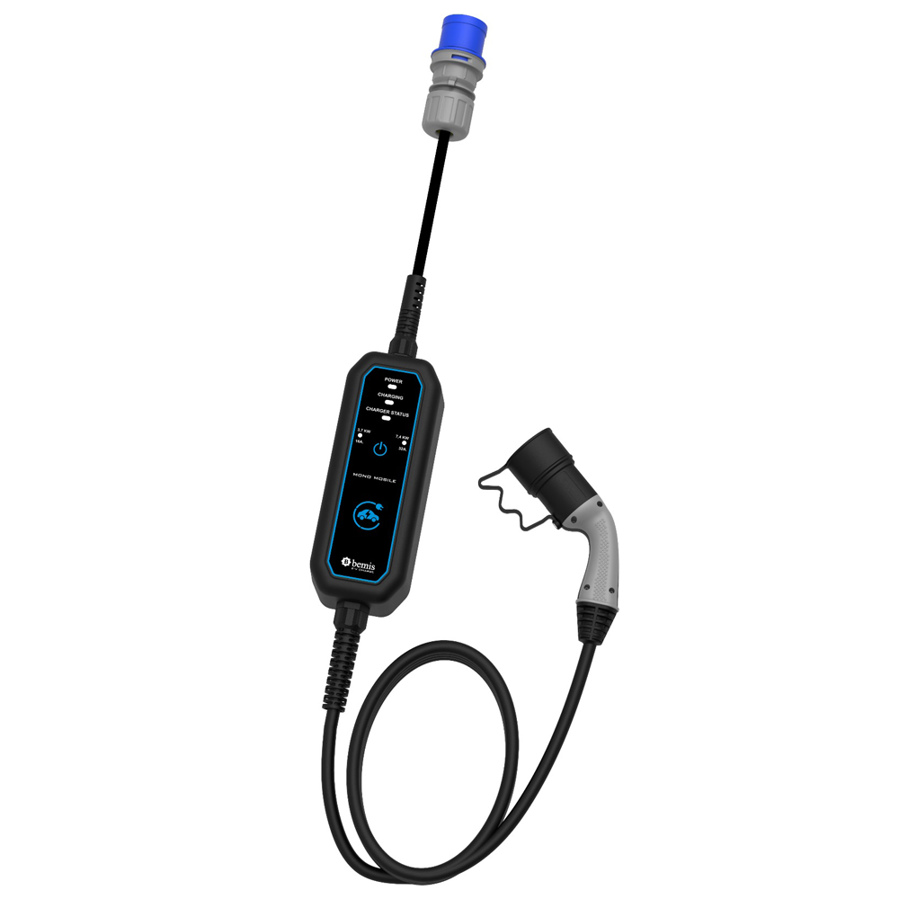 Bemis  3,7 - 7,4 kw Mono Elektrikli Araç Şarj Aleti 5 Metre BEV-1221-0001
