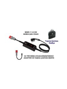 Bemis  11 - 22 kw Pro Elektrikli Araç Şarj Aleti 5 Metre BEV-2331-0001