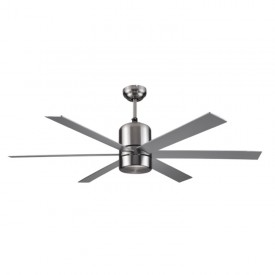 Vanti 60W 120cm (48inç) Gümüş Metal 6 Kanatlı Tavan Vantilatör KCF286