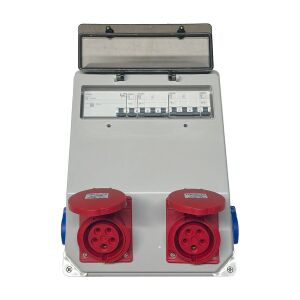 Tem IP67  Kombinasyon Kutusu Ön 2 Ad. IP44 5x16A CEE + 2 Ad. 1x16 Yan