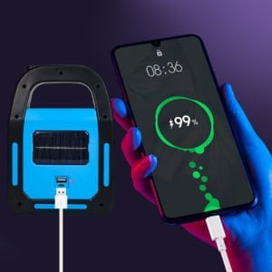 Cata 6400K Beyaz Işık Hazar Güneş Enerjili El Feneri Işıldak CT-9955